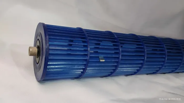 TURBINA P/ EVAPORADORA SPLIT CONSUL 7/12000BTU MEDIDAS 64,8X9,3CM MOD W10174182 EIXO EXTER
