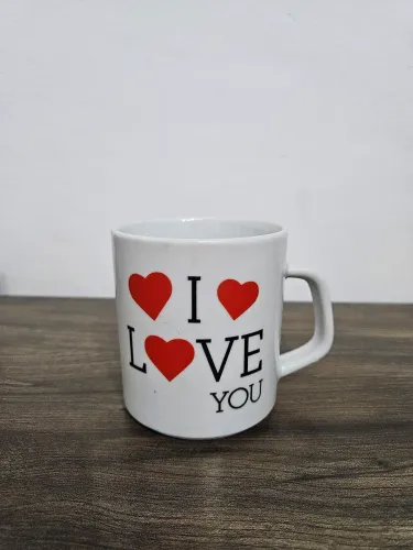 Caneca em porcelana i love you