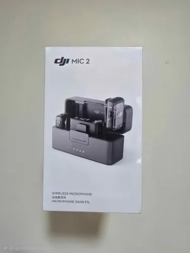 Microfone DJI Mic 2 Wireless, Combo (2 TX + 1 RX + Case), Preto