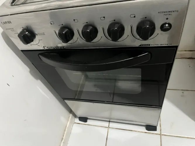 Fogão 4 bocas inox esmaltec 