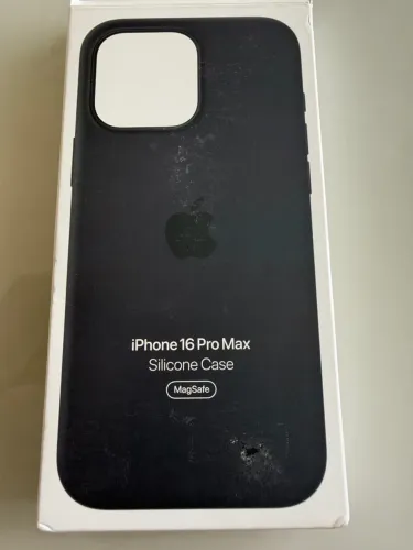 Capa Apple de Silicone com MagSafe - iPhone 16 Pro Max | Preta