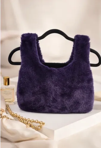 Bolsa de mão de plush