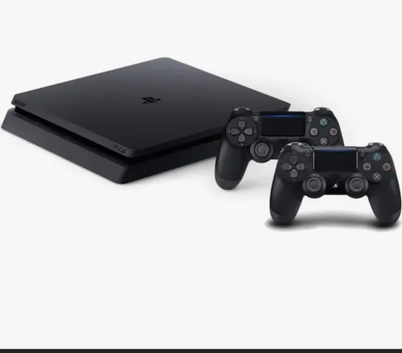 Ps4 slim, dois controles e vários jogos originais