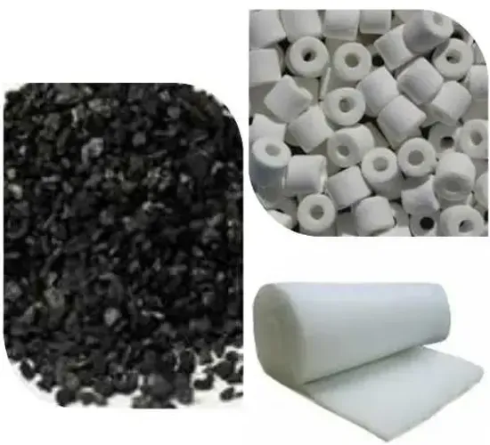 2x Kit Manta 100x100 +2kg carvao ativado +2kg ceramica para aquario