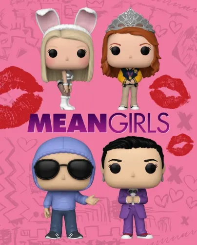 Funko Pop Mean Girls Set Completo Meninas Malvadas: Regina, Janis, Cady e Damian