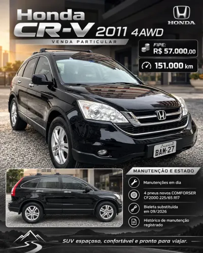 Honda CR-V EXL 2.0 16V 4wd/2.0 Flexone Aut. 2011