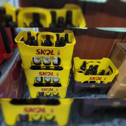 Casco retornável de cerveja c/ engradado