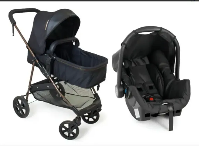 Carrinho de bebê estilo Moisés + Bebê conforto
