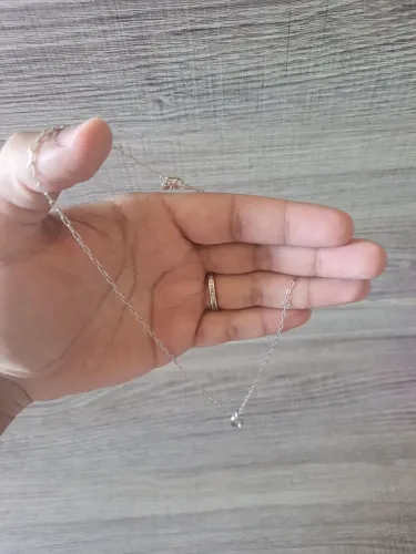 Colar Corrente de Prata e Pingente Pandora