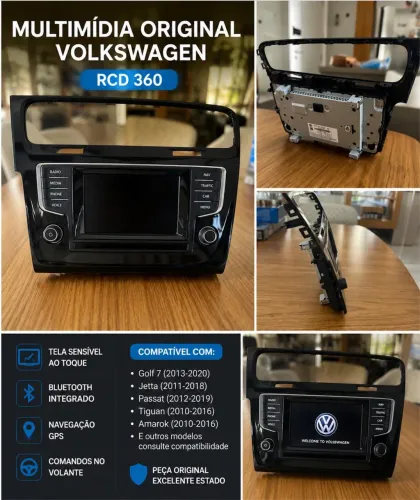 Multimídia Original Volkswagen RCD 360 - Original de Fábrica | Excelente Estado