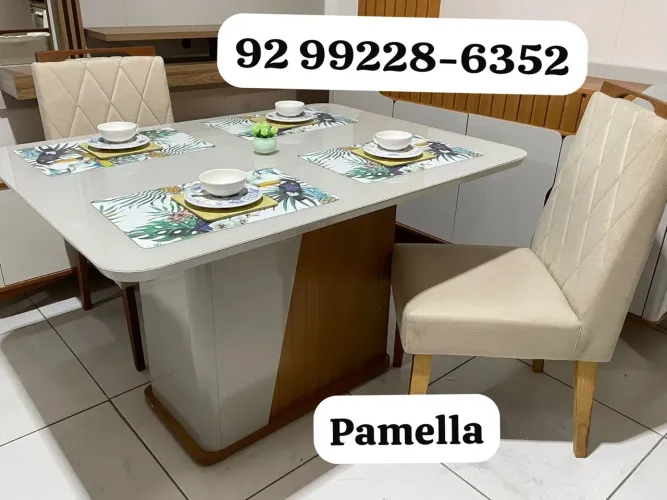 Mesa de jantar 4 cadeiras 
