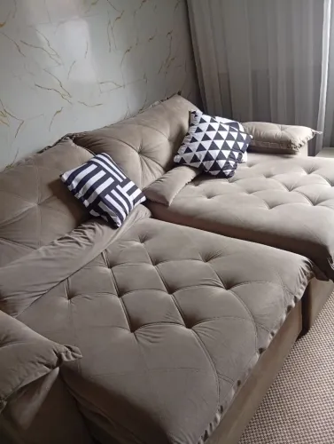 Sofá Retrátil Reclinável Super Pillow 4lugares<br>