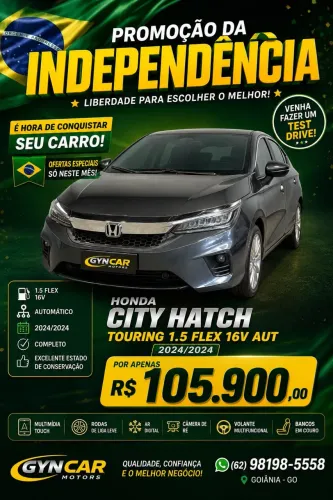 Honda City Hatchback Touring 1.5 Flex 16V Aut. 2024