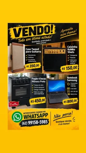 Fogão 04 bocas Mônaco tampa de vidro e forno, novo, 03 meses, nota fiscal.