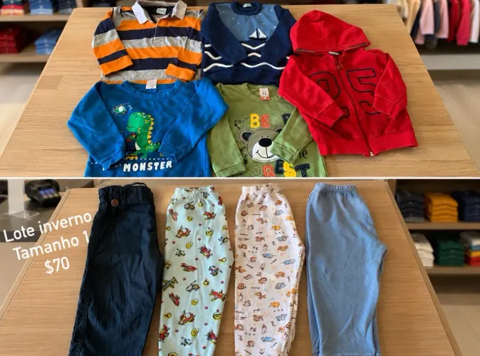 Lotinho inverno menino tamanho 1