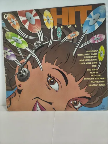 LP vinil Hit Power Supertramp, Toto, Terence Trent D'arby, Earth, Wind&Fire, Rick Astley
