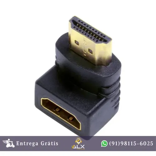 Adaptador Hdmi Macho x Hdmi Fêmea 90° Adap0045 Gold Storm *ENTREGA GRÁTIS*