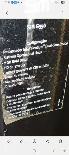 Computador SIM G550