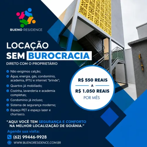 Imóvel para aluguel tem 28 metros quadrados com 1 quarto em Setor Sol Nascente - Goiânia -