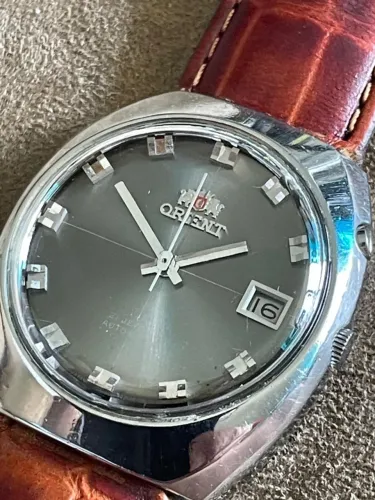 relógio orient automatic 21 jewels 40mm grafite dial belo relógio