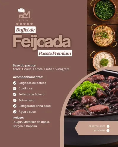 Buffet de feijoada completo promoção