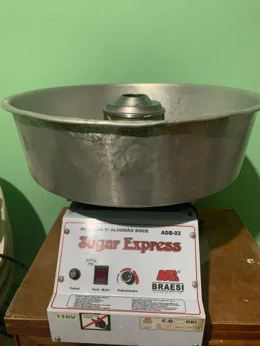 Máquina de Algodão Doce Brasi Sugar Express ADB-02 110V - Funcionando Perfeitamente