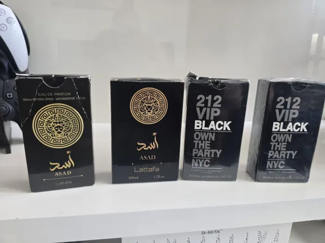 Perfume 212 Vip Black e Lattafa Asad 100 ml