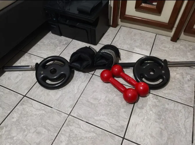 Itens para exercícios academia 