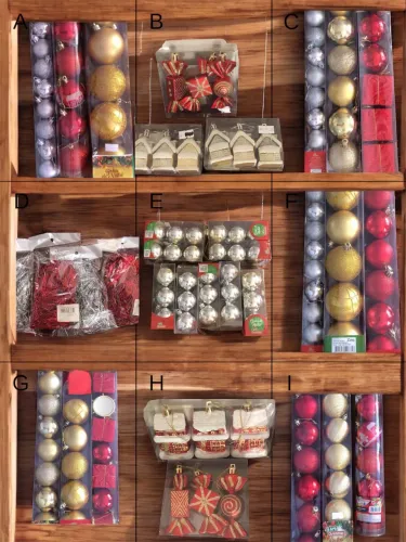Decoração de Natal preço de custo