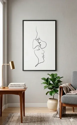 2 Quadros desenho livre 40 x 60cm