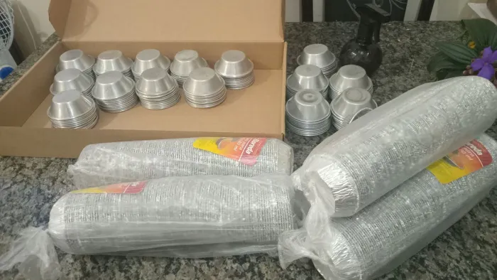 Formas de empadas n.5 de alumínio bem grosso