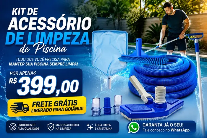 Kit aspiração de Piscina - Oferta Especial