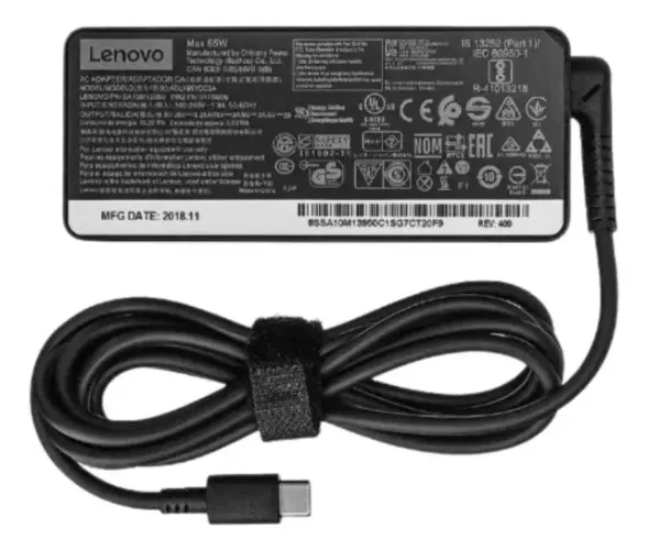 Fonte Para Lenovo Thinkpad T480 E480 Usbc 65w Bivolt Preto