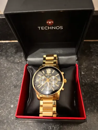 Relógio Masculino Dourado Technos Golf Js25bcd