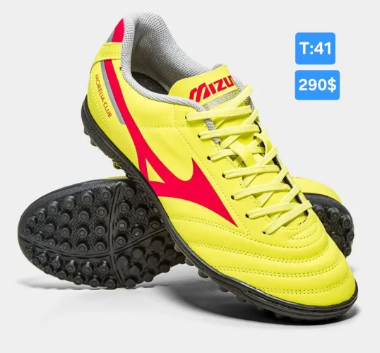 Chuteira Society da Mizuno Morelia Club amarelo original