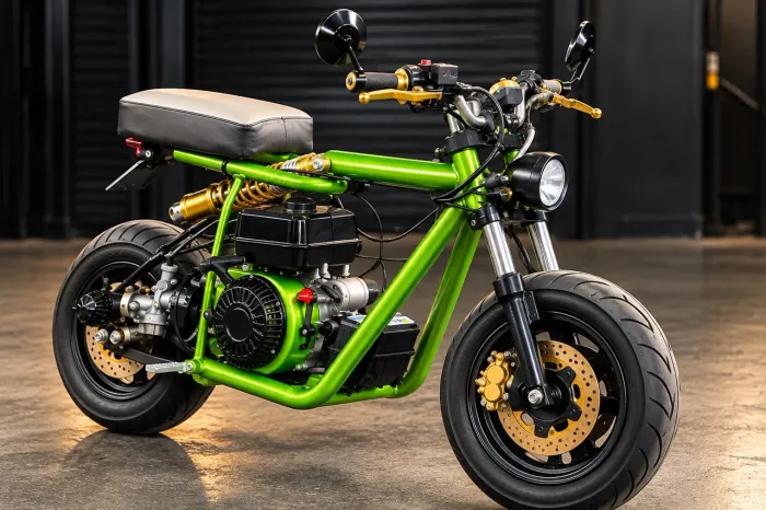 MINI MOTO CUSTOM 4 TEMPOS! PROJETO ÚNICO NO BRASIL