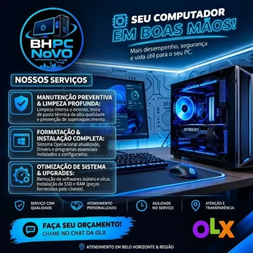 Manutenção de PC | Formatação | Montagem | Limpeza | Otimização