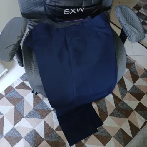 CALÇAS TERGAL COM BOLSOS AZUL TAM 56