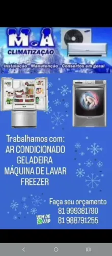 RESOLVEMOS SEU PROBLEMA DE REFRIGERACAO E CLIMATIZAÇÃO 