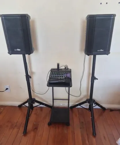 Sistema de Som Profissional Kit Completo