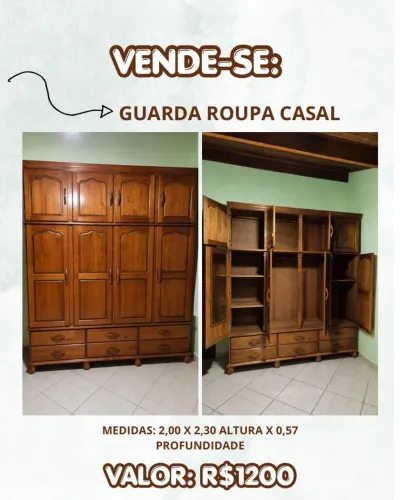 Móveis em madeira maciça- Embuia