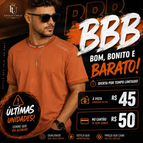 Camisa 100% algodão