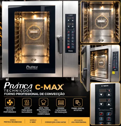 FORNO PRÁTICA C-MAX PROFISSIONAL DE R$40 MIL POR R$25 MIL À VISTA!