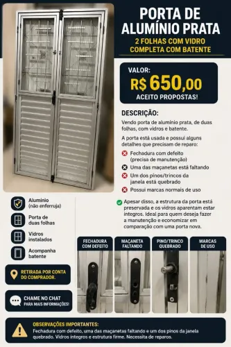 Porta de Alumínio 