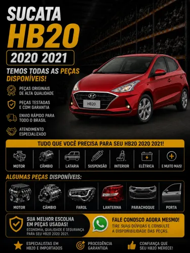 Sucata hb20 2020 2021