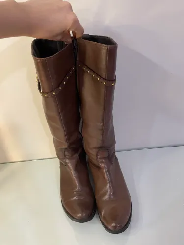 Bota Cano Alto Marrom Feminina Tam. 36