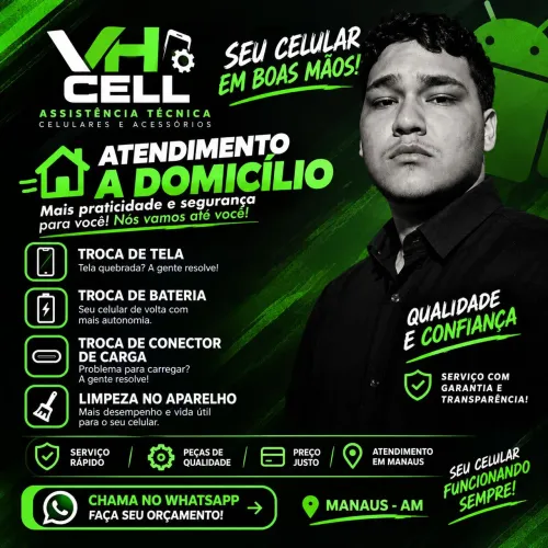 Atendimento a domicílio de celular