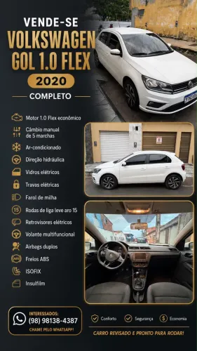 Volkswagen Gol Geração VII 1.0 12V Flex Mec. 4P 2020