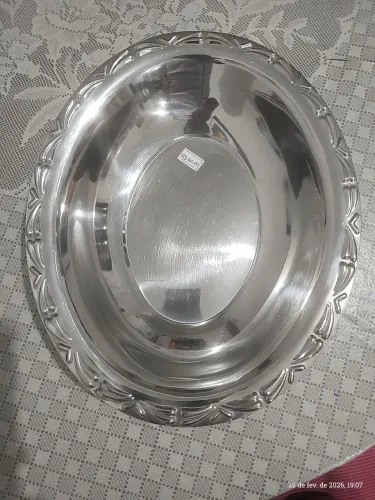 Travessa de inox da marca tramontinox