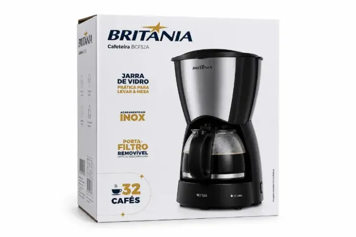 cafeteira britânia 1,2l 127v #nova